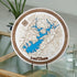 Custom 3D wooden map of any location with engraved details